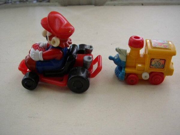 Collectible Lot of 2 Nintendo Mario Figure and Smurf