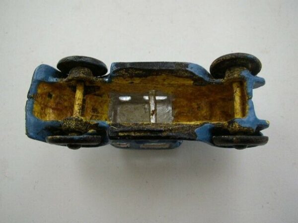 Vintage, Blue Cast Iron Classic 1920s Automobile