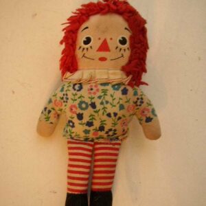 Vintage, Knickerbocker 7in Raggedy Ann Doll