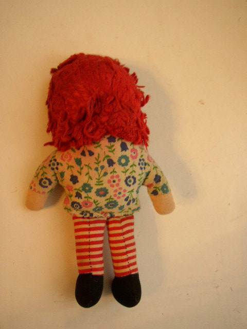 Vintage, Knickerbocker 7in Raggedy Ann Doll