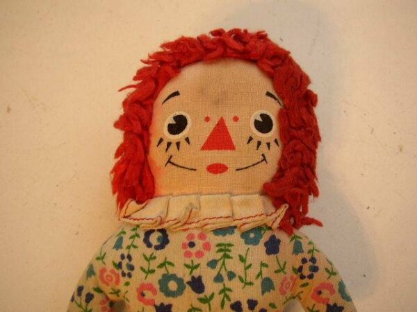 Vintage, Knickerbocker 7in Raggedy Ann Doll