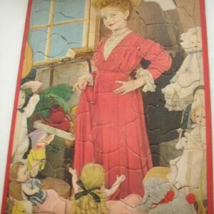 Vintage, Board Puzzle -Victorian Girl with Her Dolls