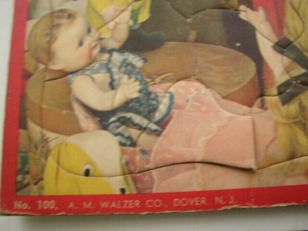 Vintage, Board Puzzle -Victorian Girl with Her Dolls