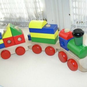 Melissa & Doug's, Large, 18-pc Classic Stacking Wooden Toy Train # 572