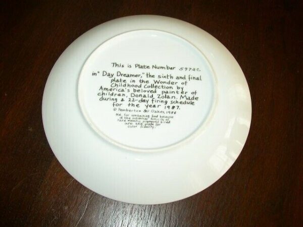 Zolan's Day Dreamer, 1986 Collector Plate