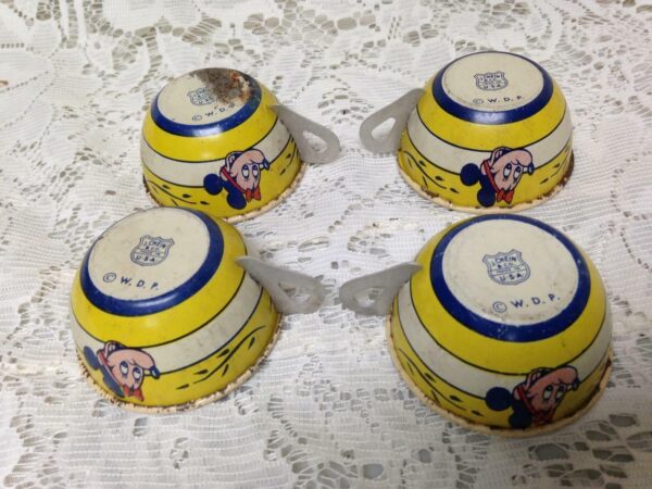 1950s Cheins Disneyland Childs 14pc Tin Tea Set Mickey-Pluto