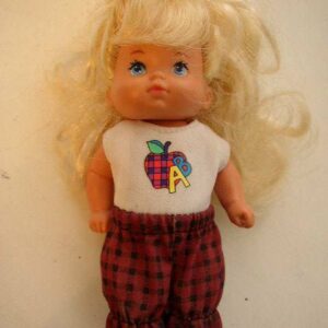 Vintage, Mattel 1976, Dollhouse 4.5in Blond Vinyl Doll