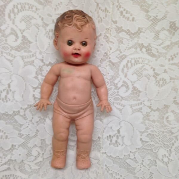 Vintage, 1940s Tod-L-Tim Sun Rubber Doll. (B)