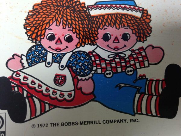 1970s,10pc Chein-Bobb Merrill Raggedy Ann Tin Tea Set