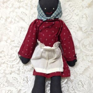 Vintage, African American, 18-inch Handcrafted Fabric Doll