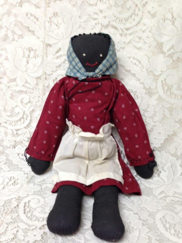 Vintage, African American, 18-inch Handcrafted Fabric Doll