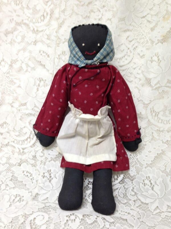 Vintage, African American, 18-inch Handcrafted Fabric Doll