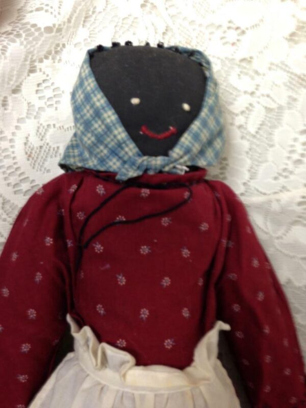 Vintage, African American, 18-inch Handcrafted Fabric Doll