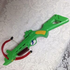 Green Plastic Archer Style Shoot Gun, 14inL x 7in x 4in