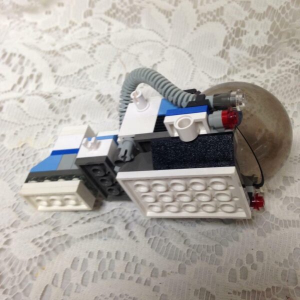 Vintage, Rare, Lego, Blue and White Space Ship 5in x 3in x 2.5in