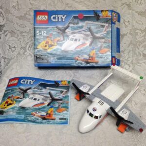 Lego City Sea Rescue Plane in Box 10in x 9in x 3in