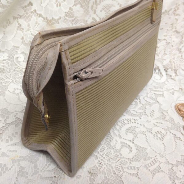 Yves Saint Laurent Coated Canvas Clutch-Crossbody 11.5in x 6.5in x 3.5in