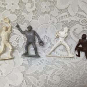 Vintage, Painted, 4-pcs Baseball Players 2 to 2.5in each (#14)