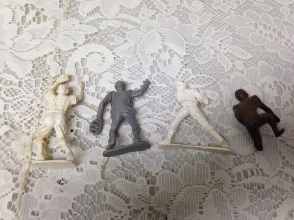 Vintage, Painted, 4-pcs Baseball Players 2 to 2.5in each (#14)