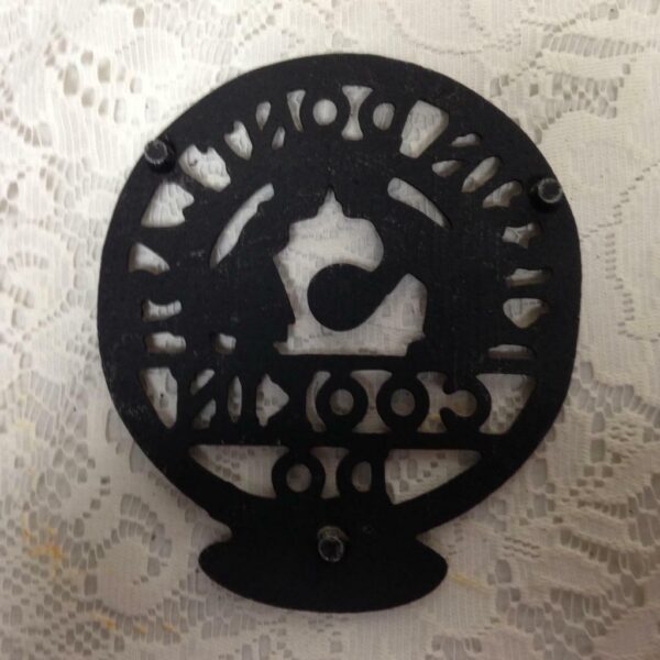 Vintage, Kissing Don't Last, Cast Iron Hot Pot- Trivet 7in x 5.5in