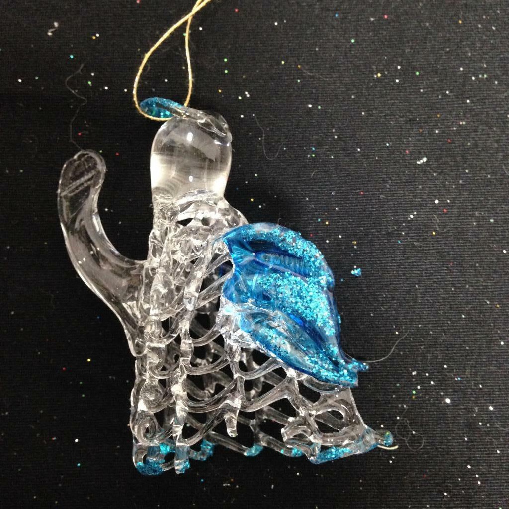 Handcrafted, 3pc Spun Glass Christmas Ornaments #11