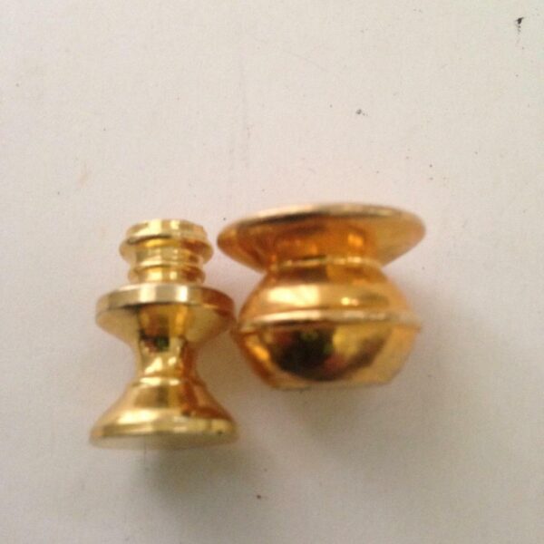 Vintage Doll House Miniatures Made in Holland 1in Brass Spittoon and Vase