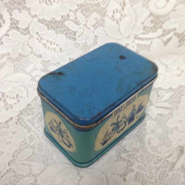 Rare 1948 Child's Wolverine Delft 2-pc Bread Box