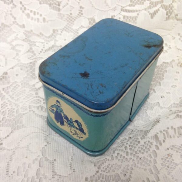 Rare 1948 Child's Wolverine Delft 2-pc Bread Box