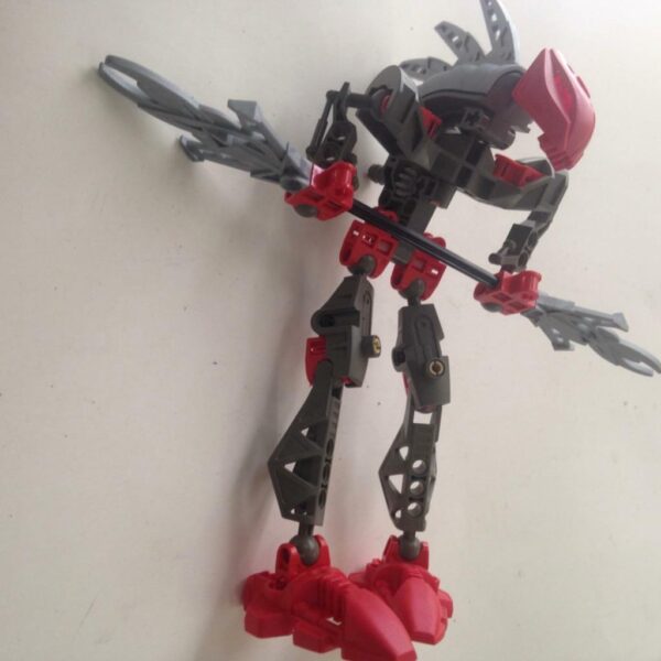 Vintage, Rare, Lego, Bionicle - Gray, Red and Black 9in x 8in x 5in