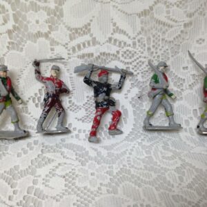 Vintage, Painted, 5-pcs Miniature Soldiers 2 to 2.5in each (#12)