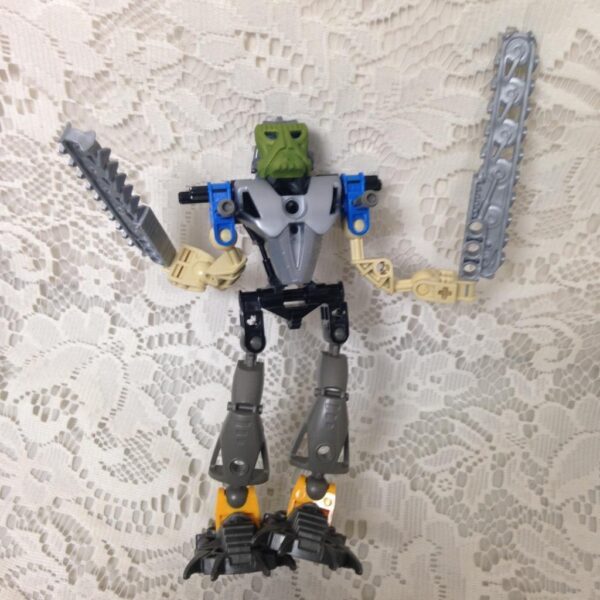 Vintage, Rare, Lego, Bionicle Green Head Robot 8in x 6.5in x 2.25in (B)