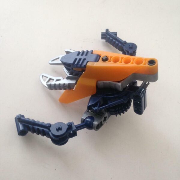 Vintage, Rare, Lego, Bionicle -Orange, Gray and Blue 6in x 4in x 3in