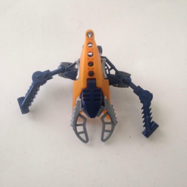 Vintage, Rare, Lego, Bionicle -Orange, Gray and Blue 6in x 4in x 3in