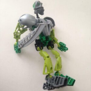 Vintage, Rare, Lego, Bionicle Green, Gray an Black 7.5in x 4in x 4in