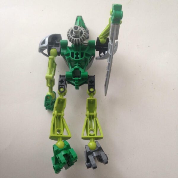 Vintage, Rare, Lego, Bionicle Green, Gray an Black 7.5in x 4in x 4in