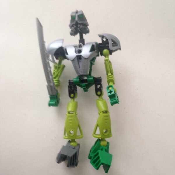 Vintage, Rare, Lego, Bionicle Green, Gray an Black 7.5in x 4in x 4in
