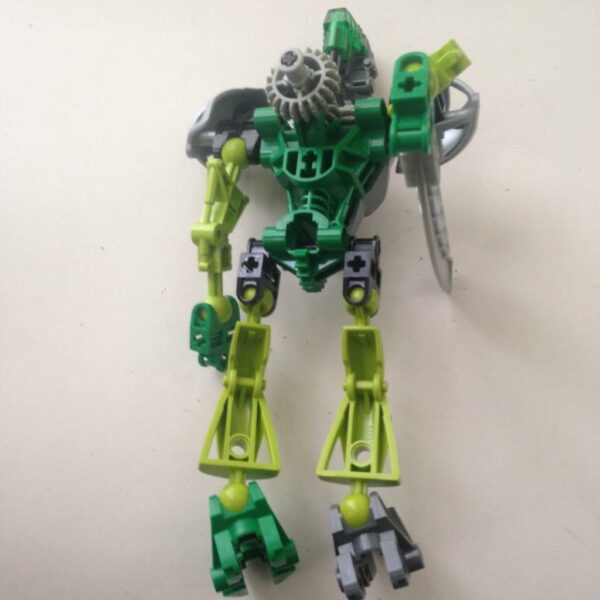 Vintage, Rare, Lego, Bionicle Green, Gray an Black 7.5in x 4in x 4in
