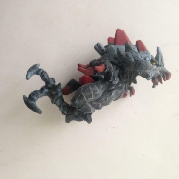 Vintage, Rare, Dinosaur- Gray, Red, White and Blue 4in x 3in x 2in