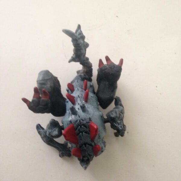 Vintage, Rare, Dinosaur- Gray, Red, White and Blue 4in x 3in x 2in
