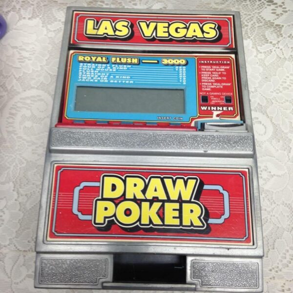 Vintage, Radica Las Vegas Royal Flush 3000 Electronic Draw Poker Coin Bank