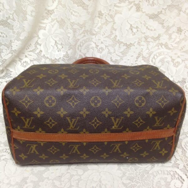 Louis Vuitton Brown Mono Boston Speedy 30 Hand Bag 12.5in x 8in x 6in