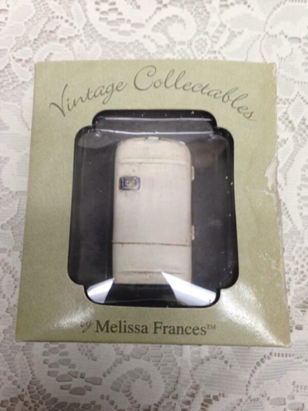 Rare, Vintage Collectable Refrigerator by Melissa Frances in Orig. Box 3in x 2in