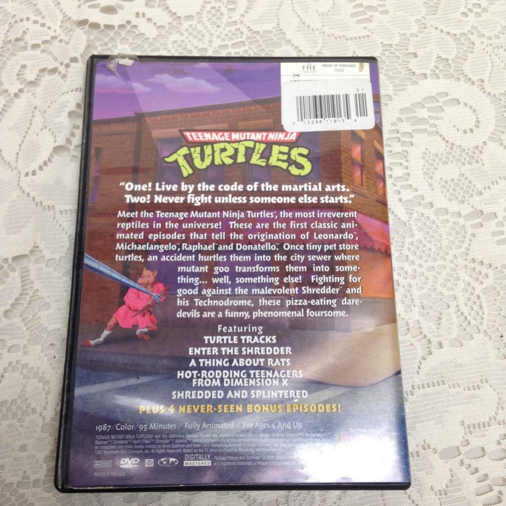 Teenage Mutant Ninja Turtles: Season 1 {DVD} 1987- 9 Episodes TV Series