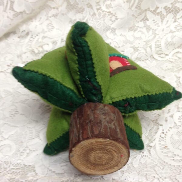 Vintage Handcrafted, Felt Christmas Tree 12in x 9in