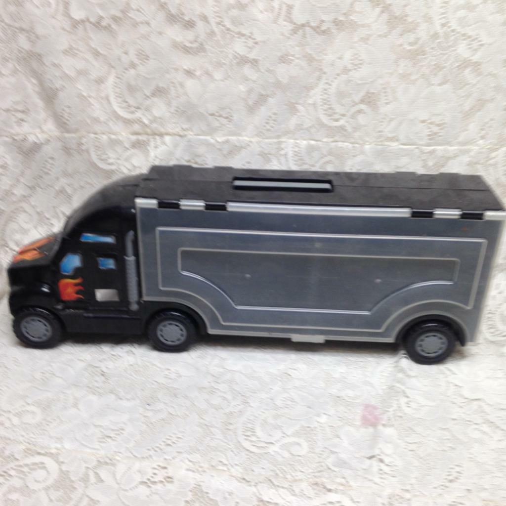 Vintage, Large Hotwheels Truck, Mini Car Collectors Case 22in L x8in H x 5in W