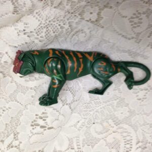 Masters of The Universe Battle Cat Green Striped Tiger Action Figure-2001 Mattel