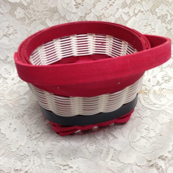 Vintage, Christmas Santa Basket 5in x 7.5inD