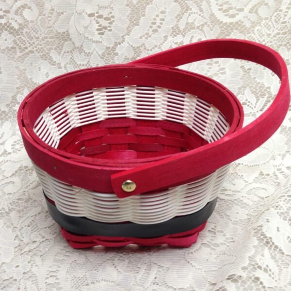 Vintage, Christmas Santa Basket 5in x 7.5inD