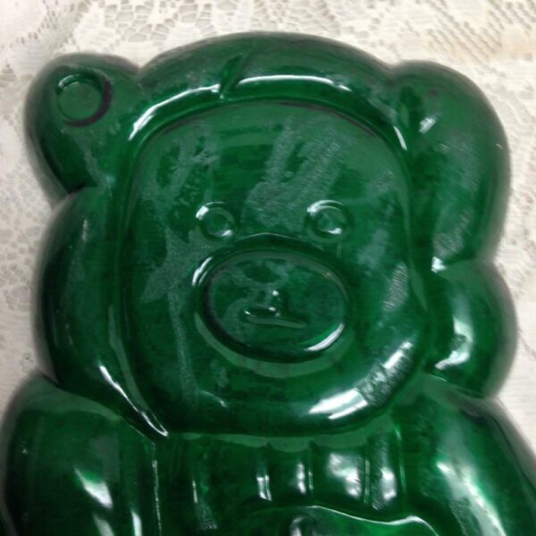 Vintage, Rare, Green Bear Jelly Mold 11in x 9in