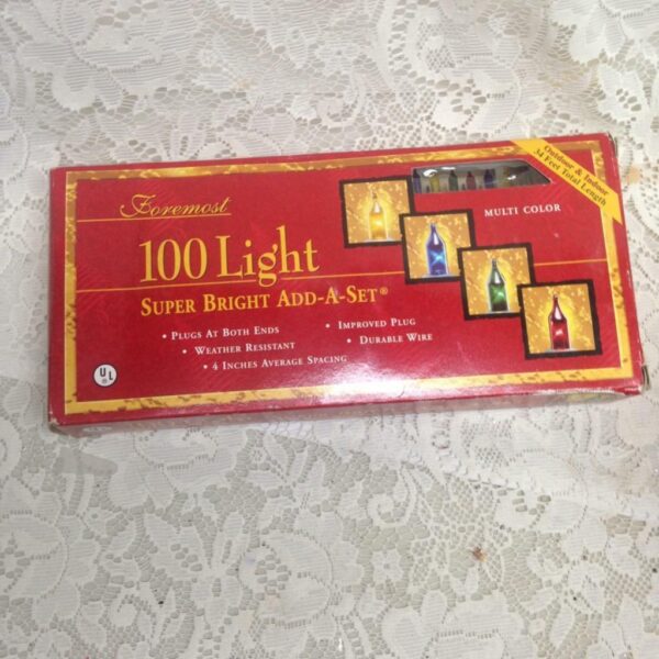 Vintage100 Christmas Lights in Original Box